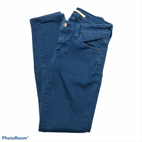 Vince Crop Skinny Ankle Glacier Blue Stretch Jeans - Picture 2 of 16